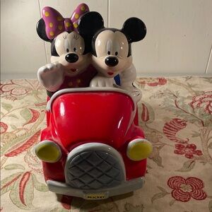 Disney Mickey & Minnie Red Car Cookie Jar